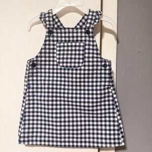 Carter's Navy and White Plaid Baby Dress